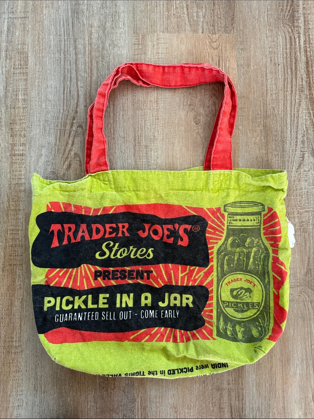 Trader Joe’s Canvas Pickle Tote Bag